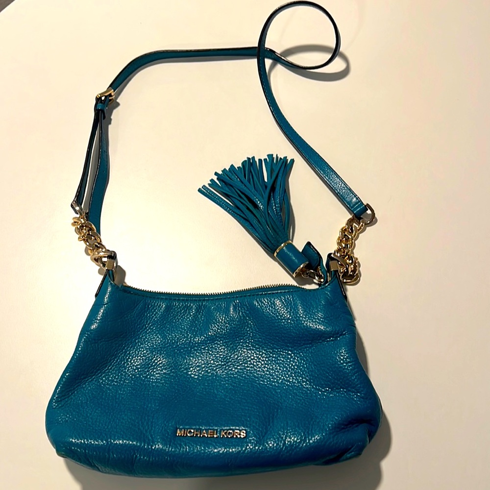 Michael Kors Small Teal Textured Leather Purse